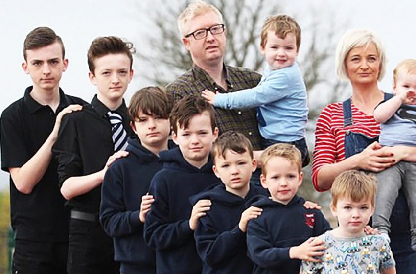  “Ten boys and finally a girl!”: the story of this family from Scotland is amazing