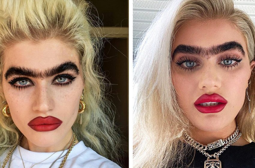  “It used to be better”: how Instagram star looked without her monobrow