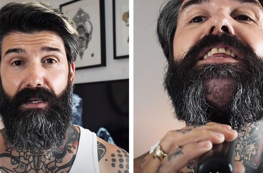  “My wife didn’t even recognize it”: A 40-year-old man shaved off his beard for the first time in 10 years.