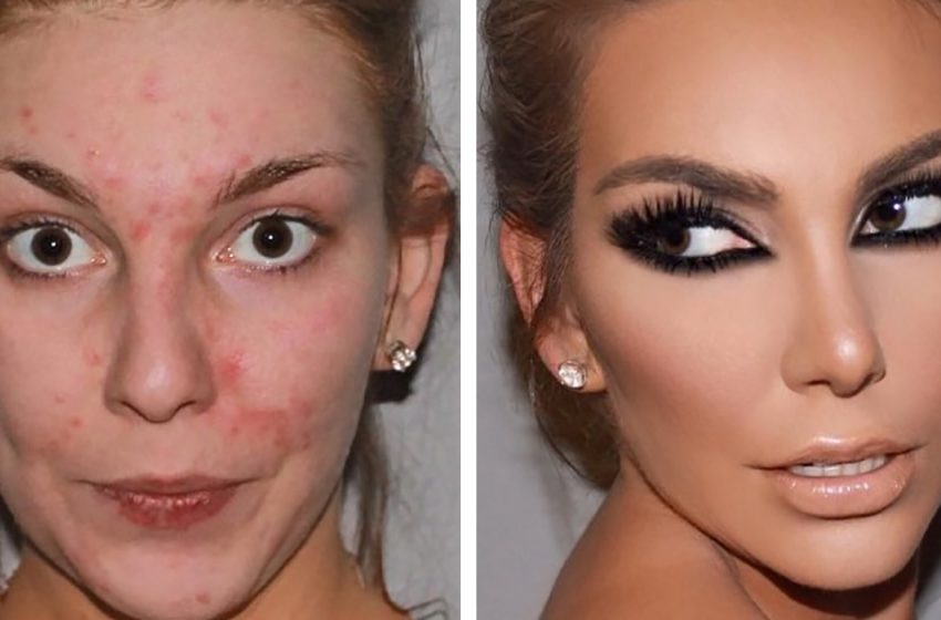  Top 10 photos of girls whose makeup has transformed them beyond recognition