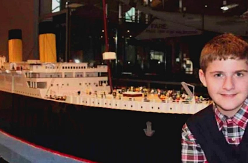  A boy with autism built the largest replica of the Titanic with Lego which changed his life