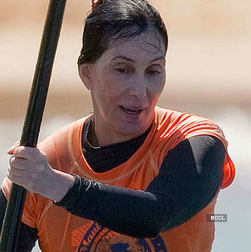 Cher enjoying beach time in casual attire