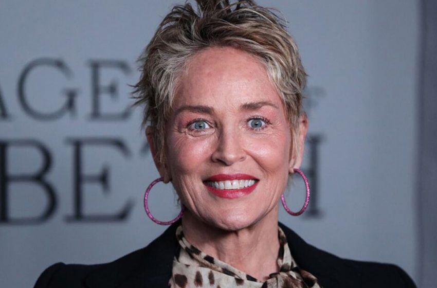  Sharon Stone dared to take an honest photo in tiny swim trunks