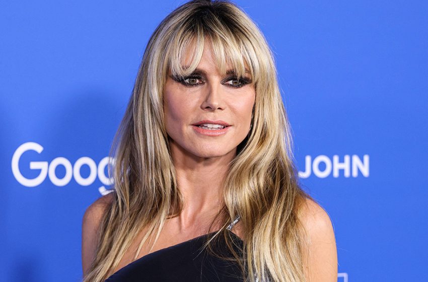  Seen it all: 49-year-old Heidi Klum caused a sensation in a naked dress.