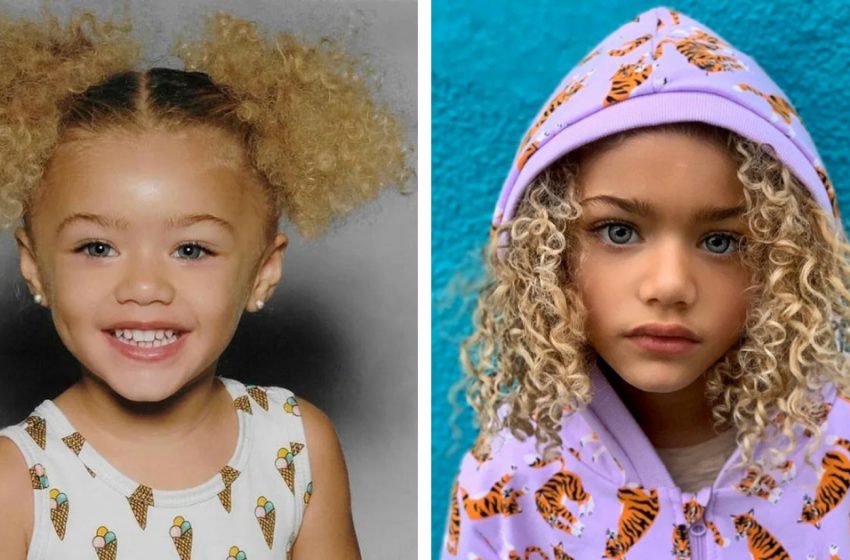  This unique little girl’s beauty astonishes the entire globe: just see how her parents look