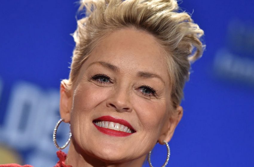  Caught Everyone’s Attention. Sharon Stone in a Scarlet Suit with a Huge Flower Appeared at a Dinner Party