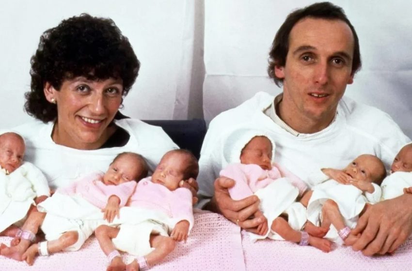  “It’s hard to imagine how many grandchildren they will have”: The story of the world’s first sextuplets from England!