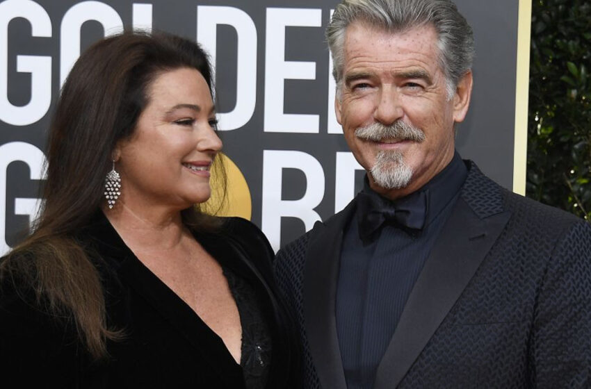  Pierce Brosnan’s Adoration: The Actor Couldn’t Take His Eyes off His Stunning Wife in Glittering Gold Outfit!