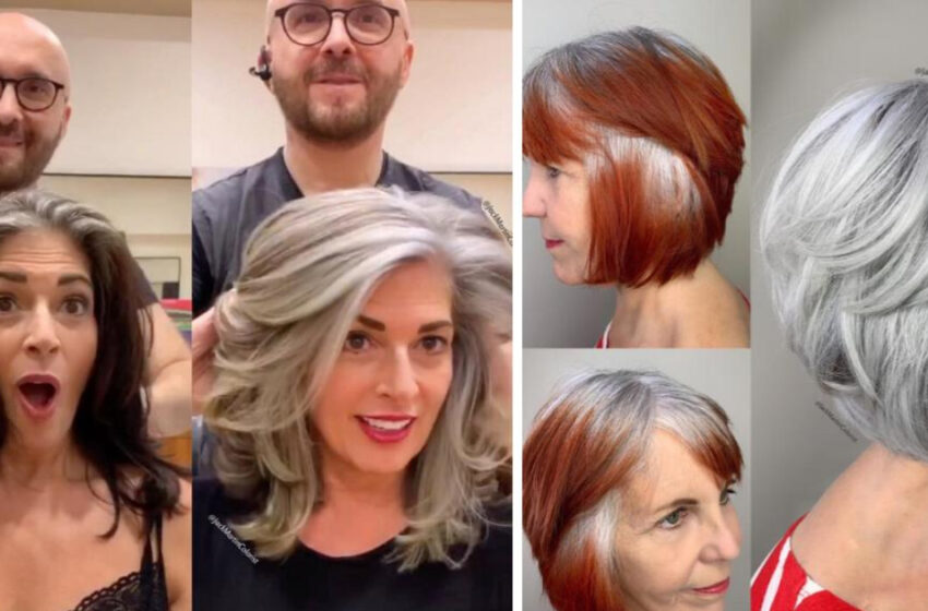  The Stylist Works Wonders With The Gray Hair Of Her Clients: Amazing Transformations From a Talented Specialist!