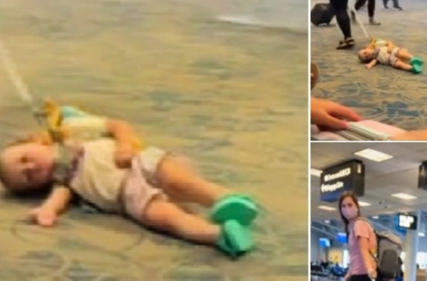  Māte Izsauc Sašutumu, Lietojot Pavadu Savam Mazulim Lidostā!: Skaties Video!