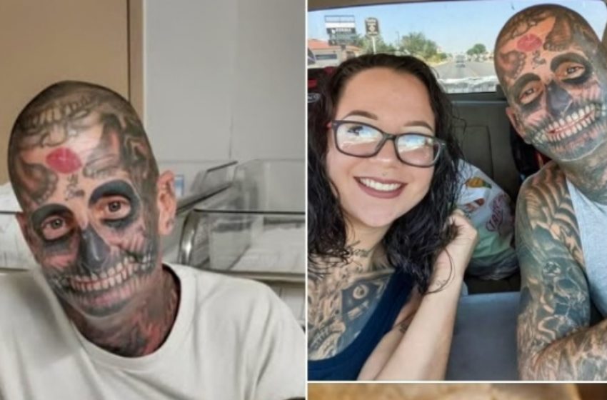  51 gadu vecs “tintes atkarīgais” ar 240 tetovējumiem tiek dēvēts par “briesmoni”, bet viņa sieva atklāj patiesību!: Apskatiet fotogrāfijas!