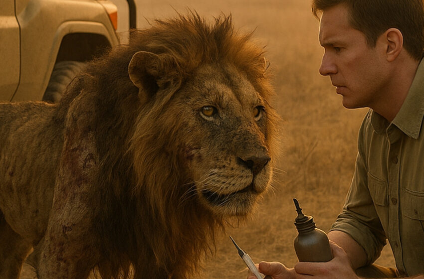 Miljoniem parazītu ēda lauvu dzīvu, nodarot tam neticamas sāpes. Mežsarga rīcība lika asarām sariesties pat viscietīgākajās sirdīs