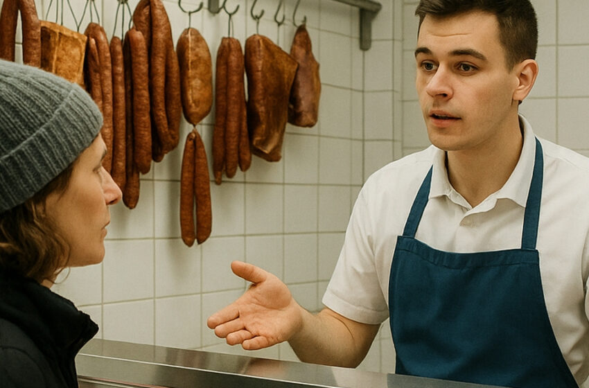  Katru rītu vecā sieviete nopirka 40 kg gaļas. Kad miesnieks sekoja viņai, viņš ieraudzīja kaut ko tādu, ko nekad neaizmirsīs