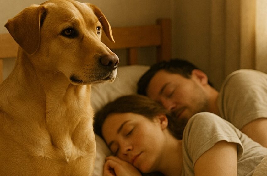  Šuo naktimis įtemptai žiūrėjo į šeimininkus, nenuleisdamas akių. Kai jie peržiūrėjo įrašą iš kameros – negalėjo sulaikyti ašarų.