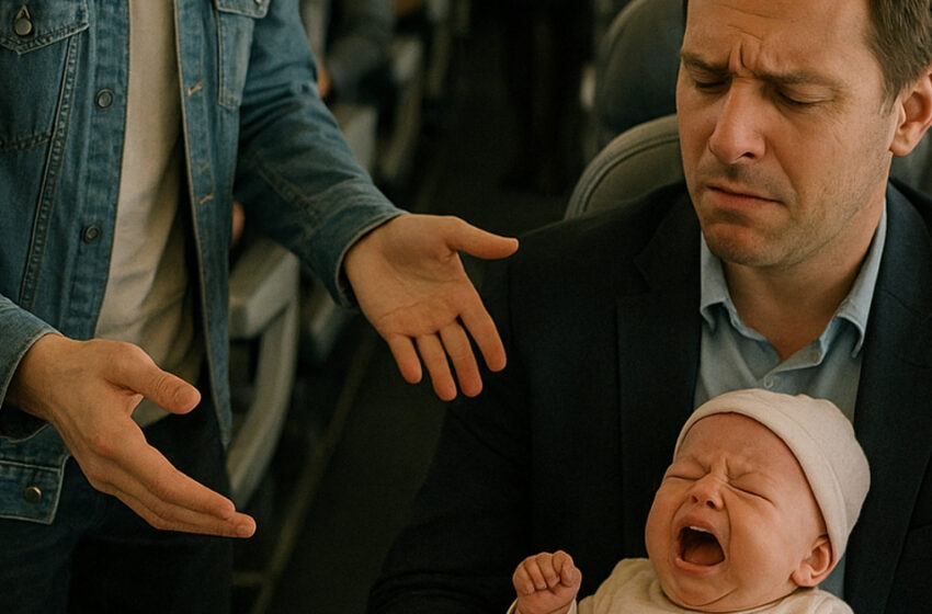  Miljardiera mazulis lidmašīnā nepārtraukti raudāja, līdz nabaga zēns izdarīja neiedomājamo