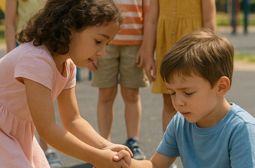  Visi tyčiojosi iš milijonieriaus sūnaus, vadindami jį „robotu“, ir tik viena mergaitė drįso jį apginti bei tapo jo drauge.