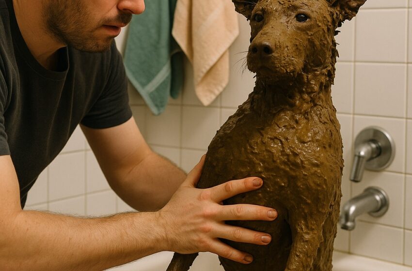  Išgelbėjau purvinu ir apleistu gyvūnu, manydama, kad tai įprastas šuniukas… bet grįžusi namo, po maudymo, su siaubu supratau, kad tai ne šuo, o…