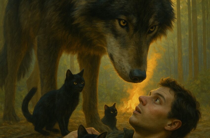  Apmaldījies tūrists domāja, ka izsalcis vilks viņu dzīvu aprīs: vilks lēnām tuvojās, uzlika ķepas viņam uz krūtīm, sāka ošņāt seju un kaklu un tad izdarīja kaut ko negaidītu.