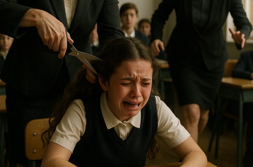  Skolotājs, ieraudzījis skolēna matus, tos turpat klasē nogrieza. Tas, kas notika tālāk, visus šokēja